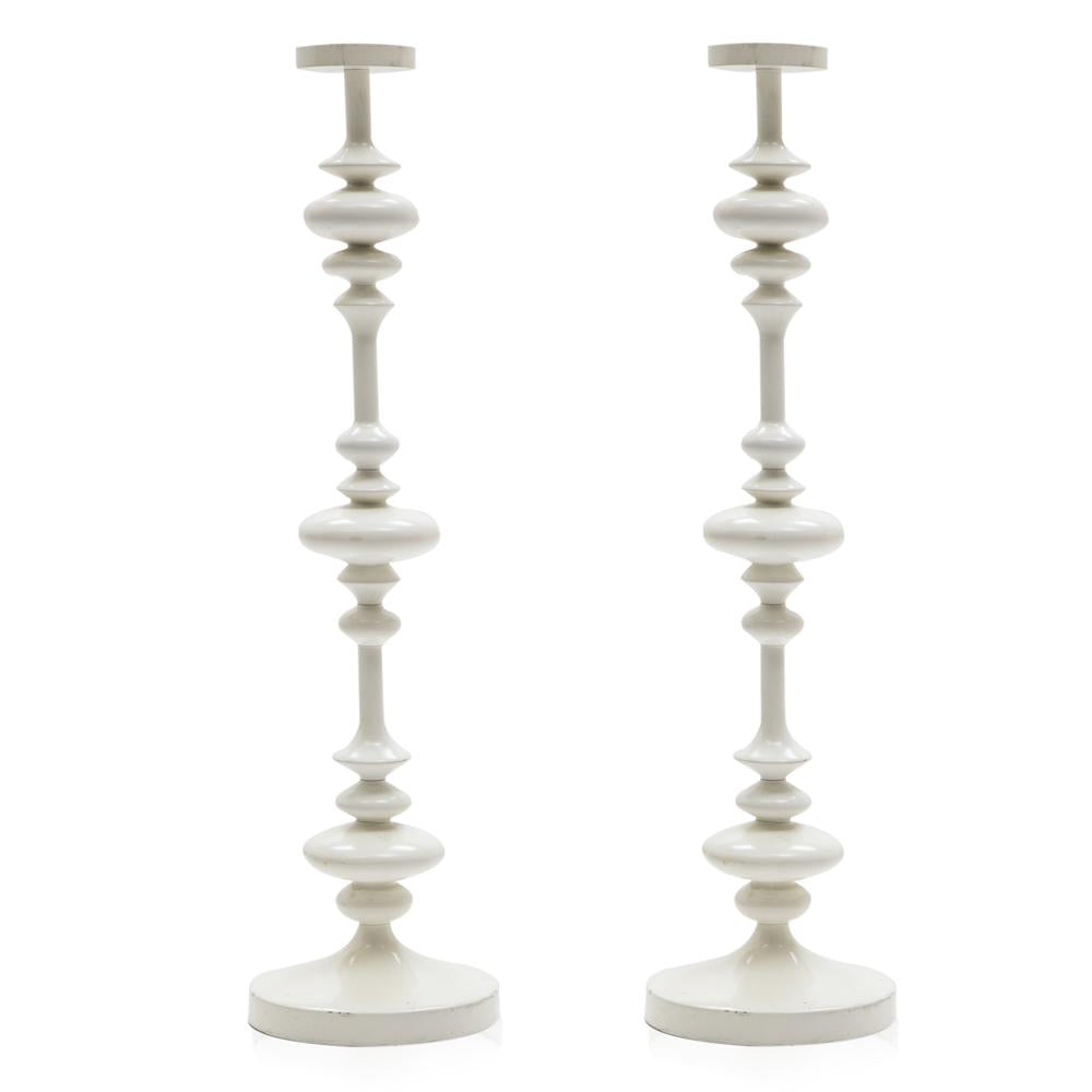 Spindled Candlestick Holders