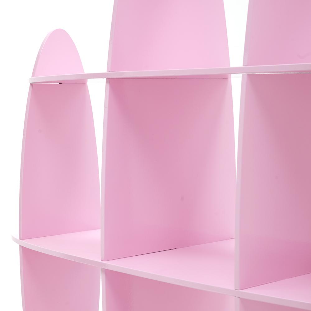 Pink Modern Surfboard Book Shelf
