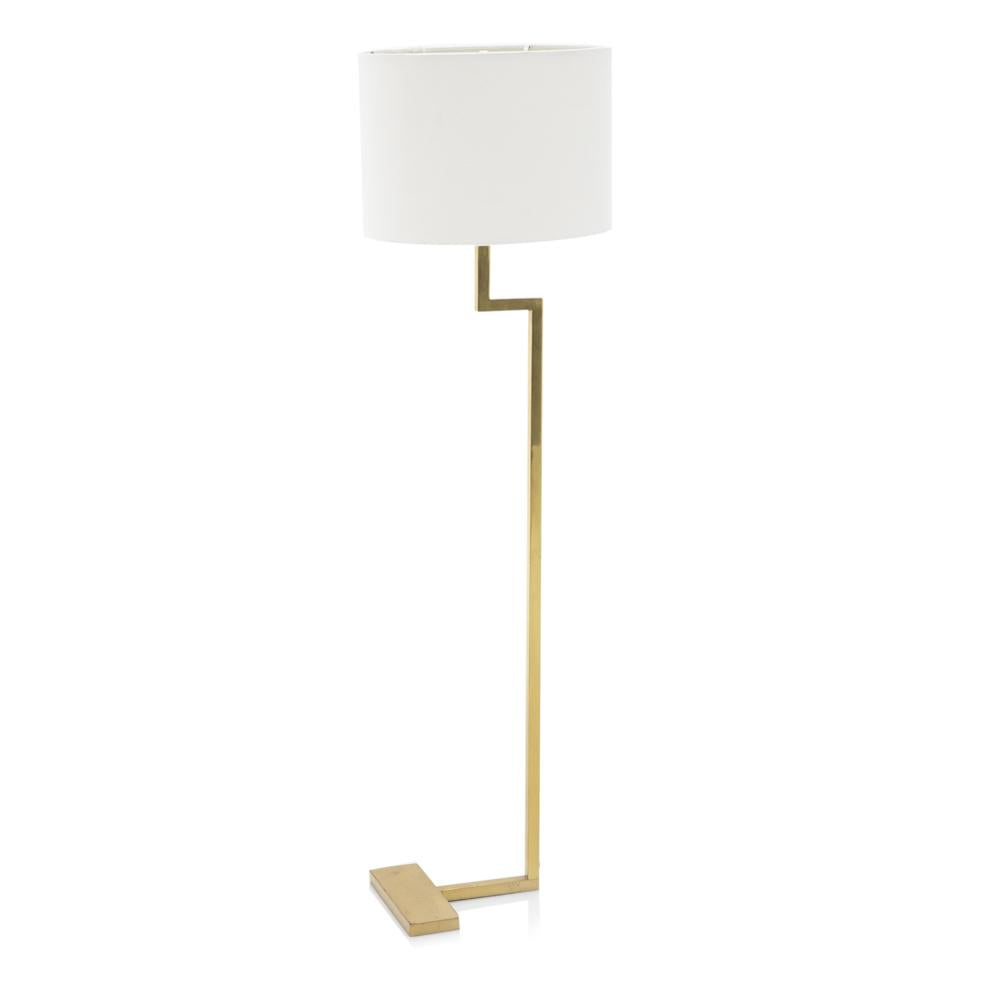 Gold Angled Floor Lamp