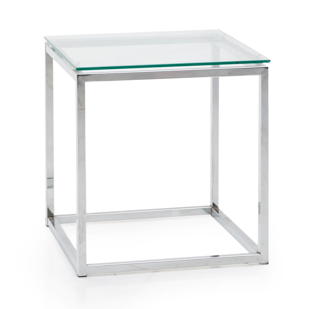 Chrome Square Side Table