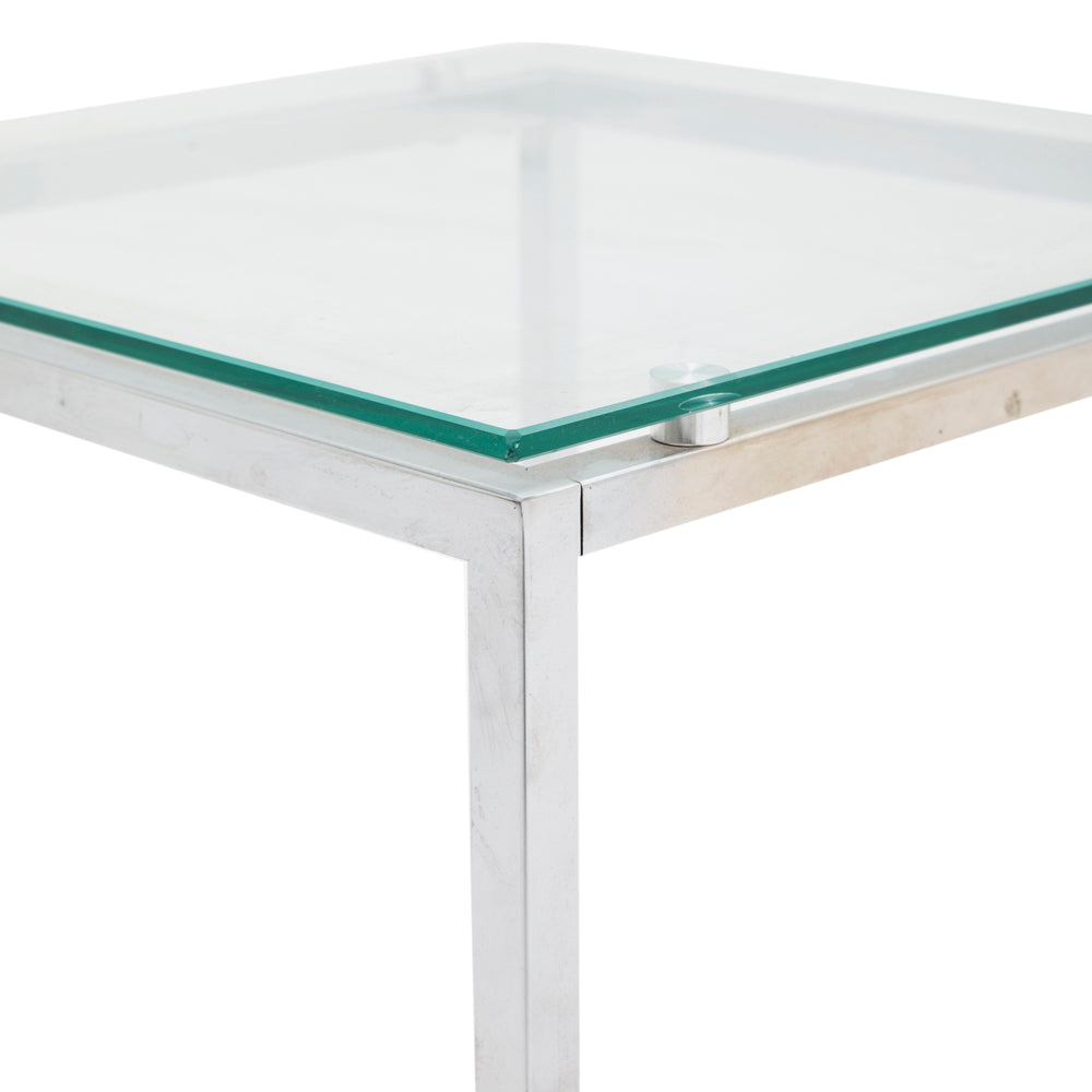 Chrome Square Side Table