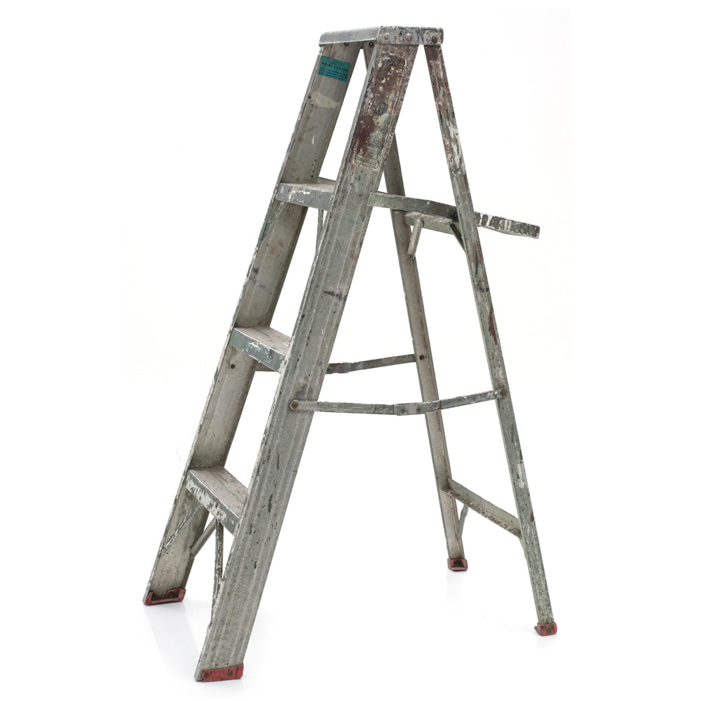Rustic Metal Painters Ladder