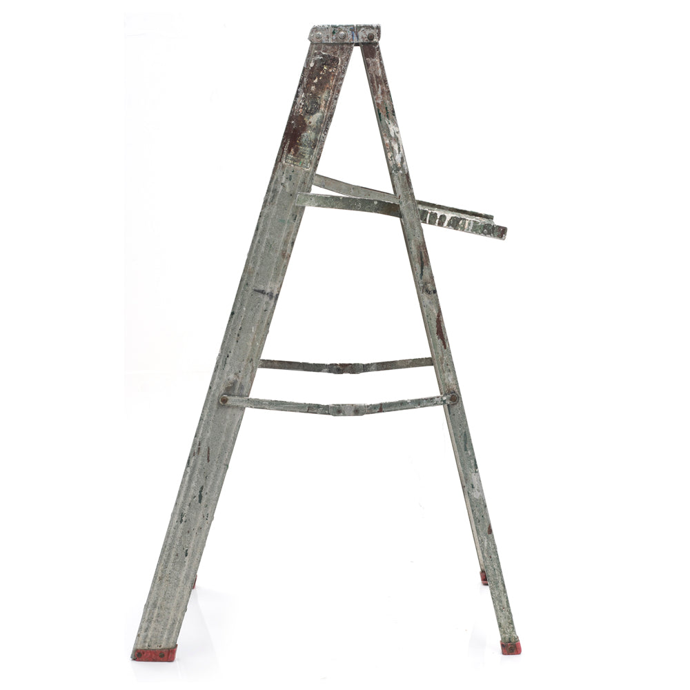 Rustic Metal Painters Ladder