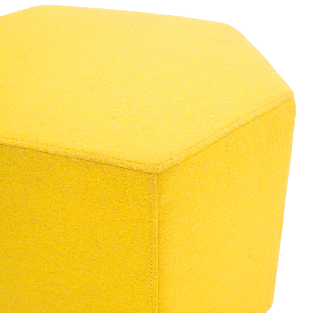 Hexagonal Ottoman - Yellow