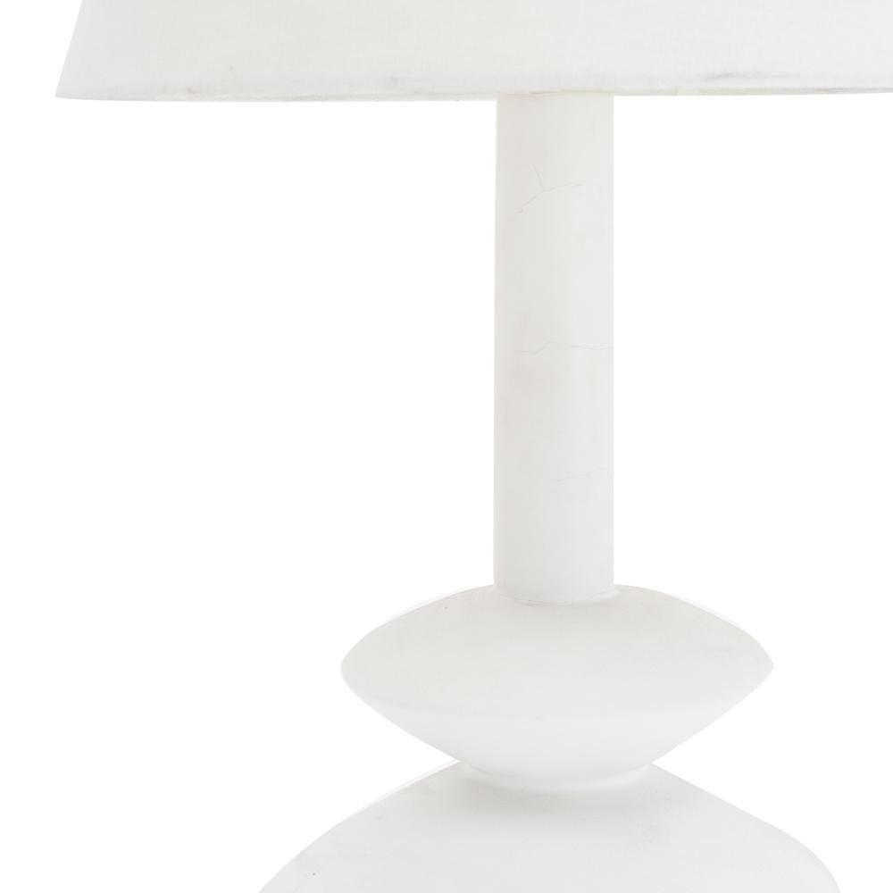 White Contemporary Three Tiered Lamp