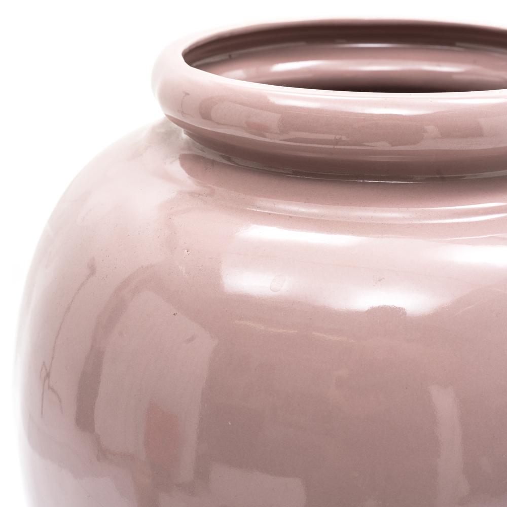 Purple Mauve Ceramic Urn Vase