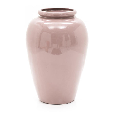 Purple Mauve Ceramic Urn Vase