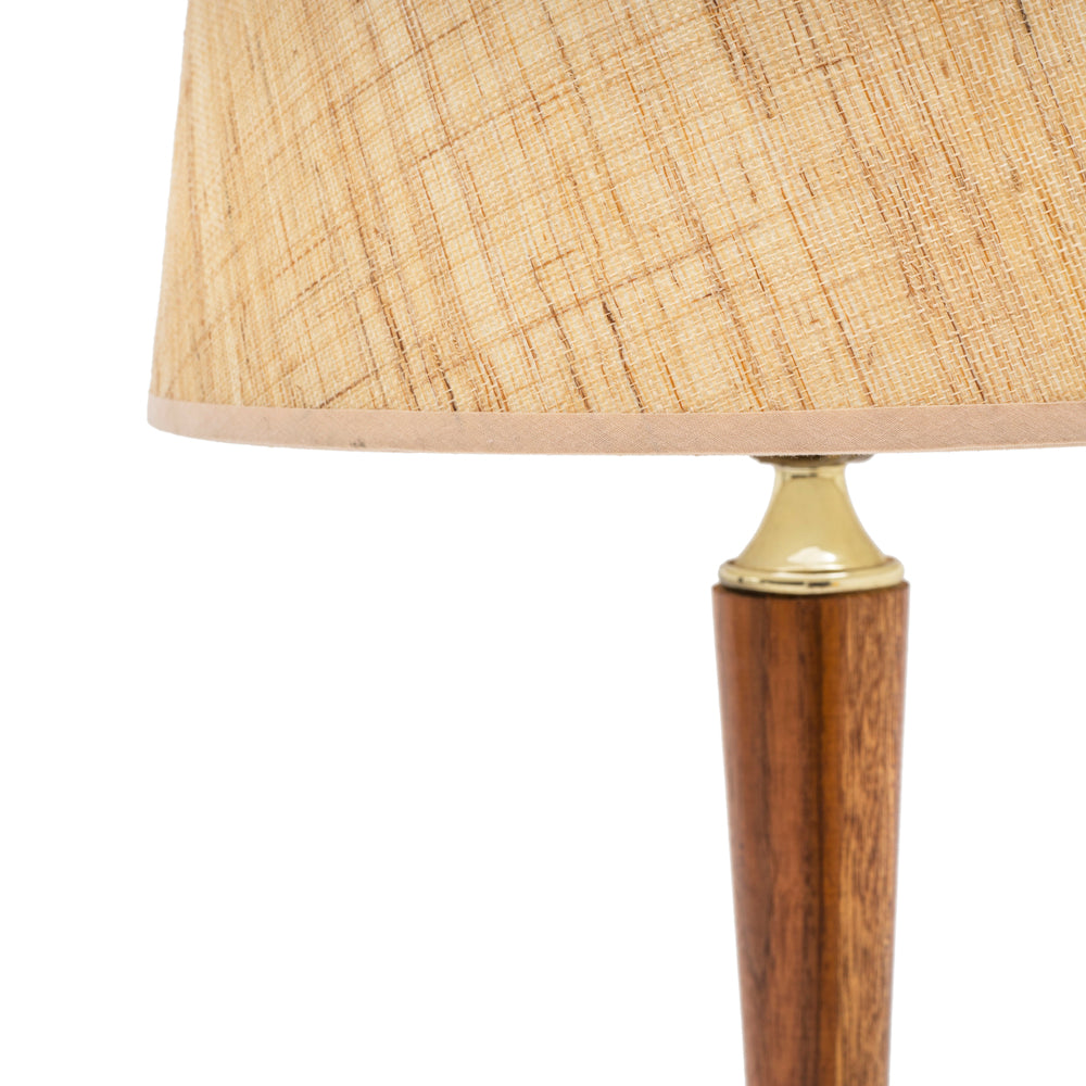 Sculpted Wood Table Lamp
