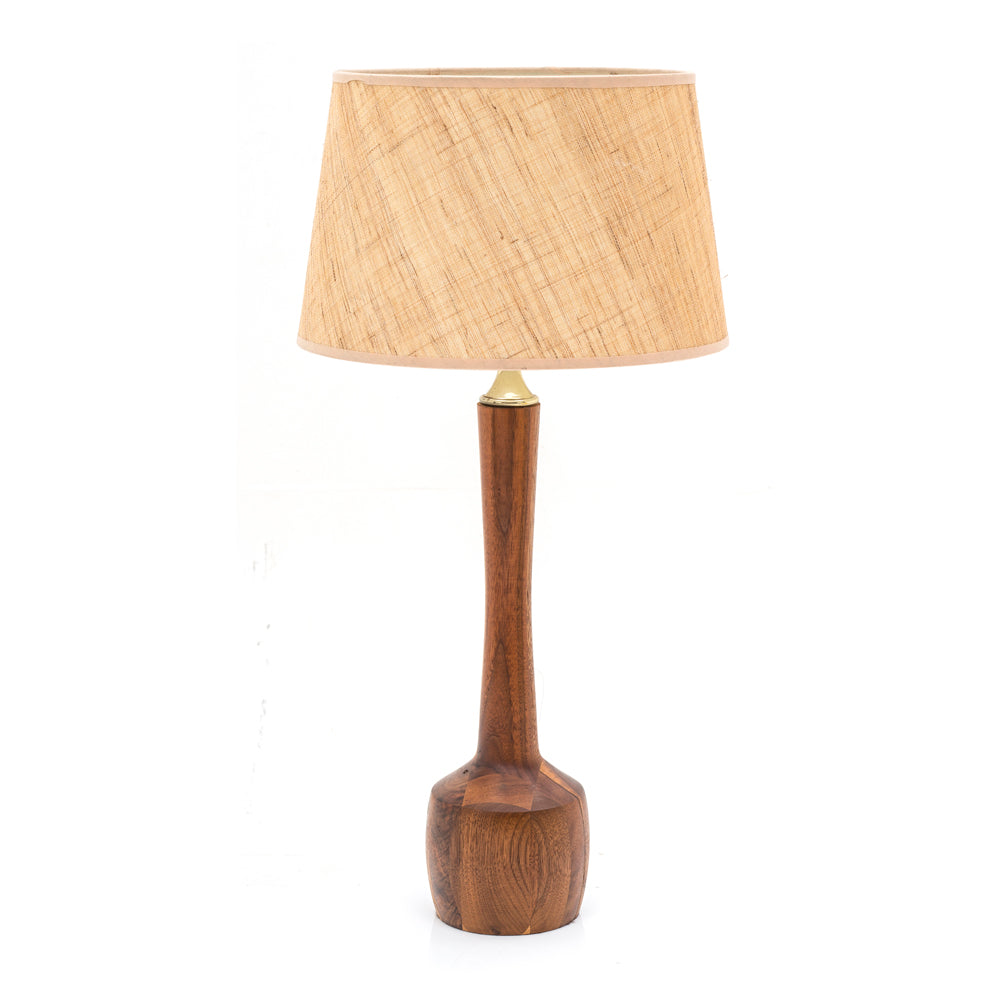 Sculpted Wood Table Lamp