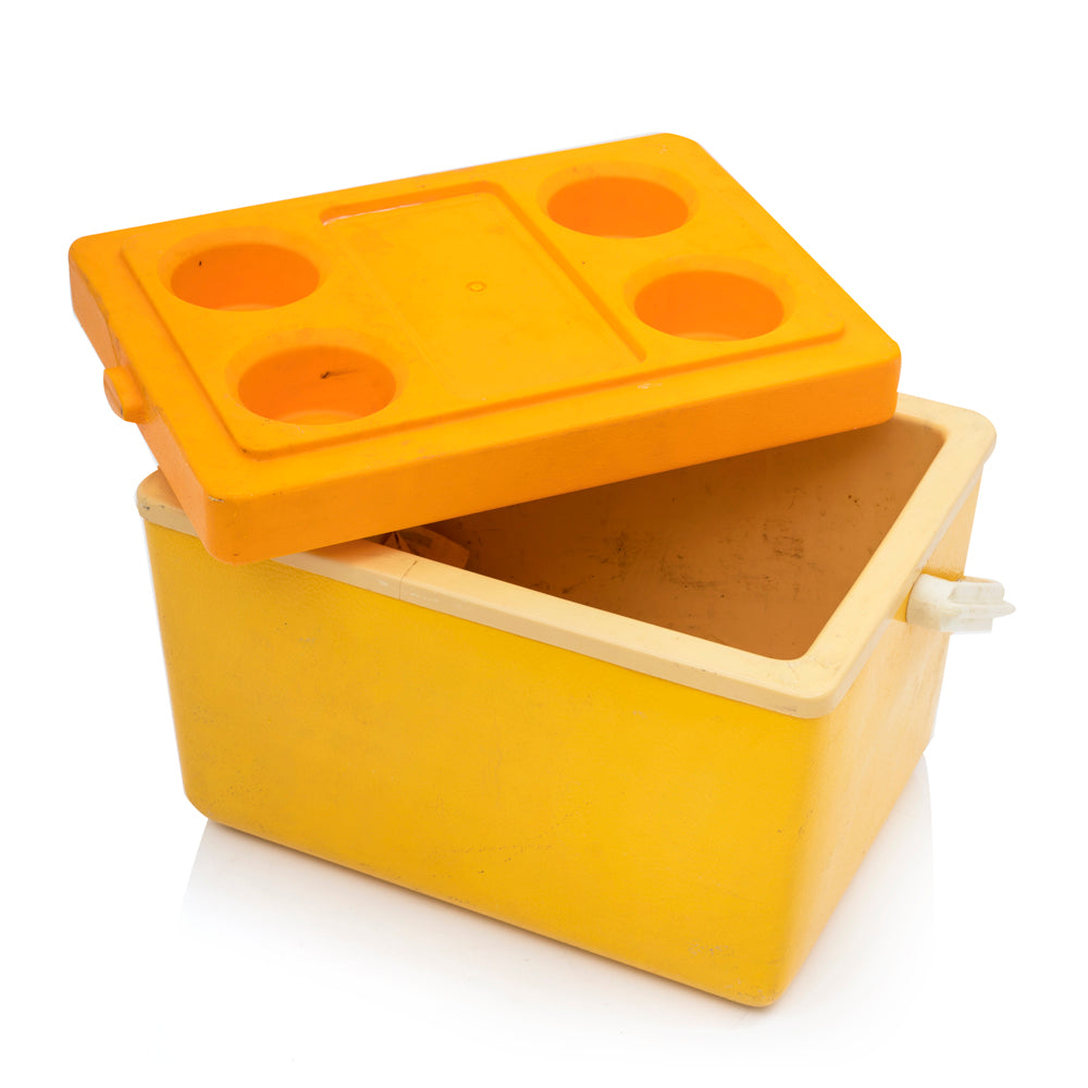 Yellow Plastic Picnic Cooler
