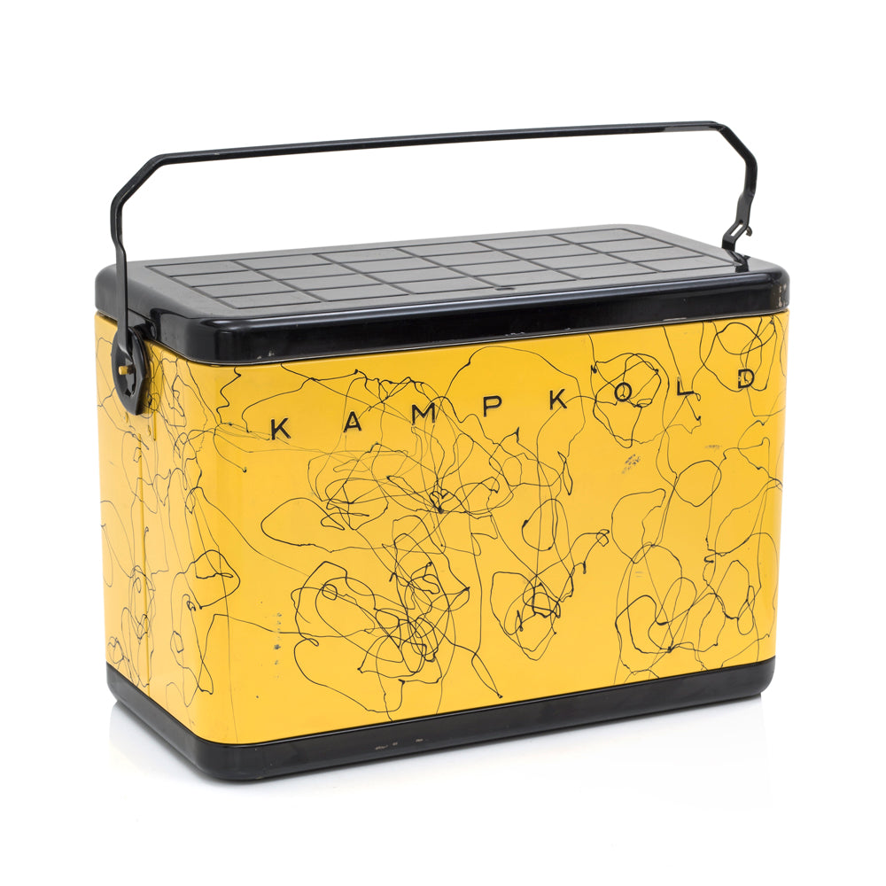 Yellow and Black Kampkold Cooler