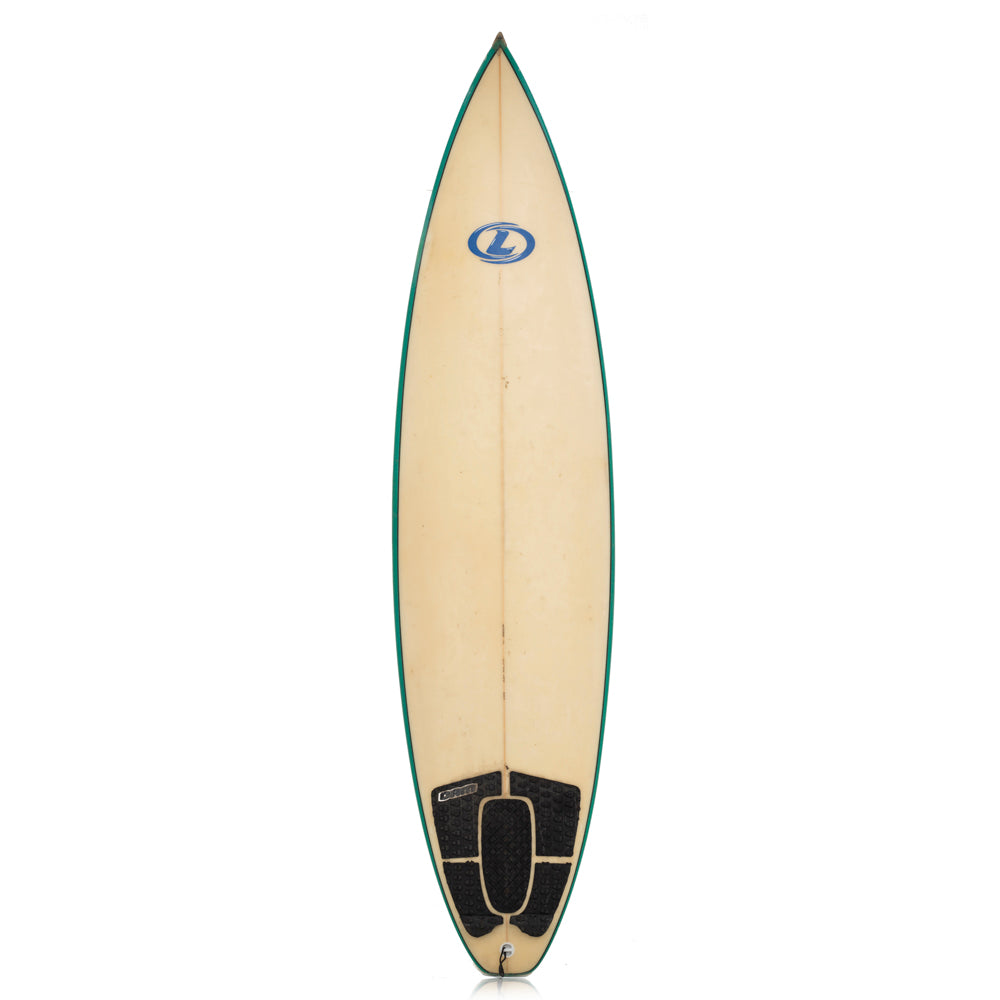 Green and White Surfboard