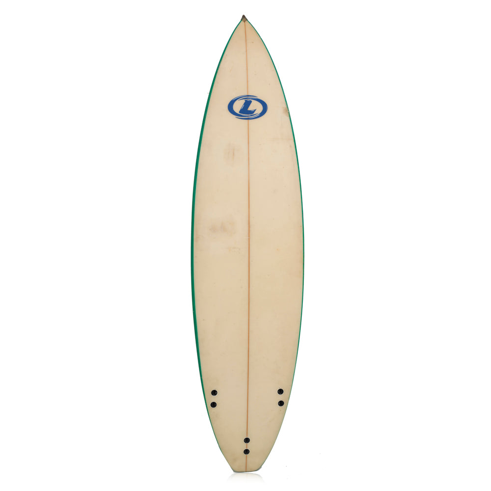 Green and White Surfboard