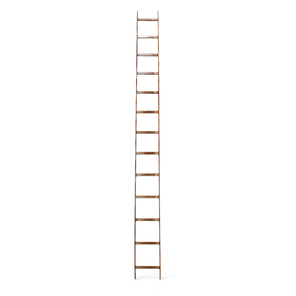 Long Rustic Metal Ladder