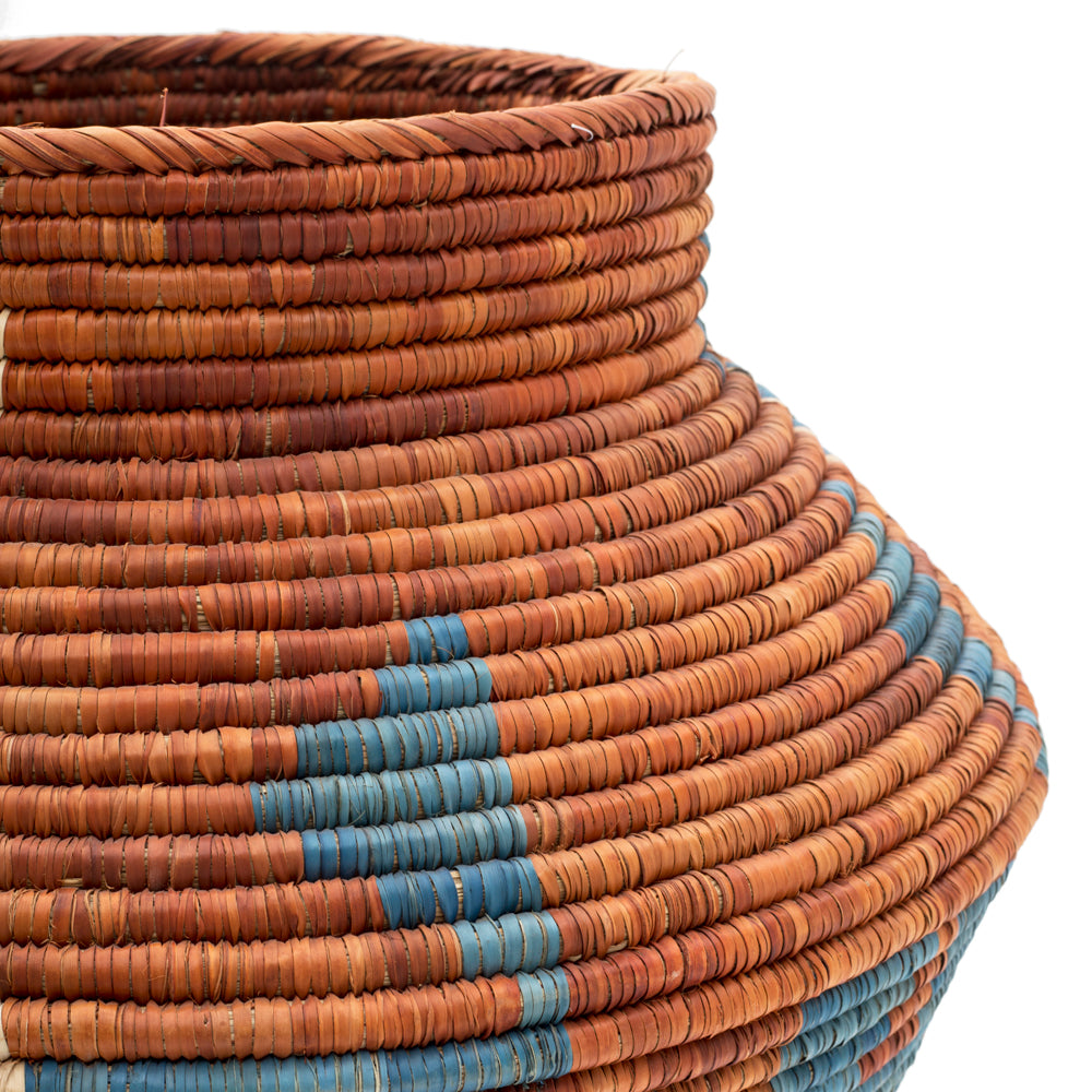 Red Brown Southwest Woven Basket