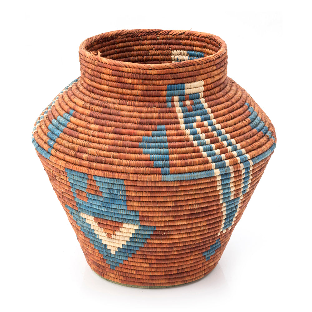 Red Brown Southwest Woven Basket
