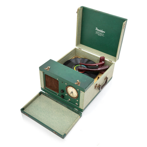 Green Dormiphone Portable Record Player