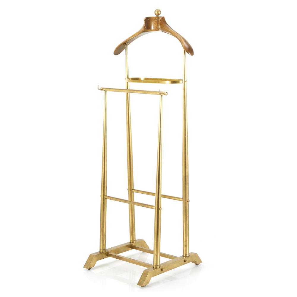 Double Gold Valet Stand