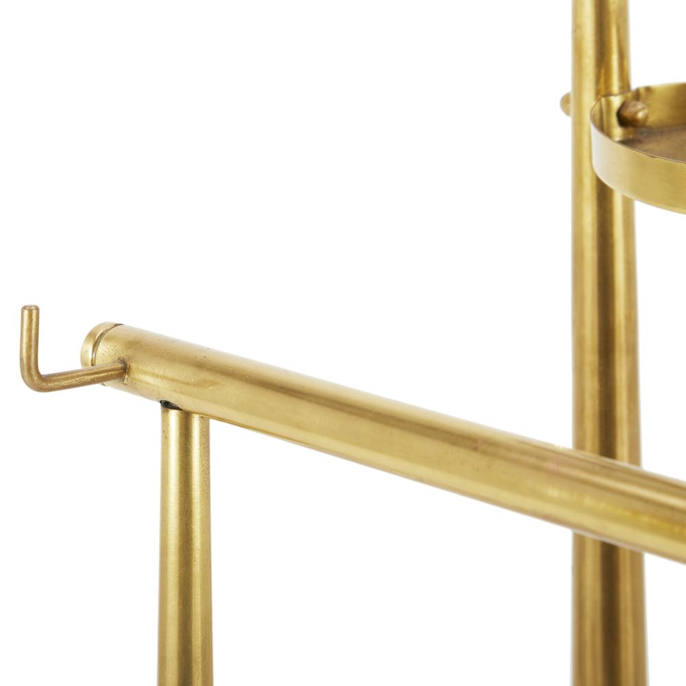 Double Gold Valet Stand