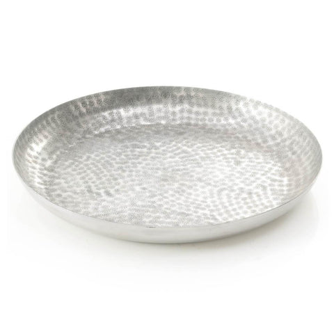 Silver Hammered Wide Silver Bowl (A+D)