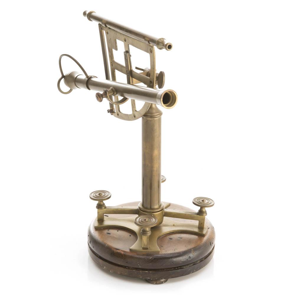 Brass Sextant Telescope Sculpture