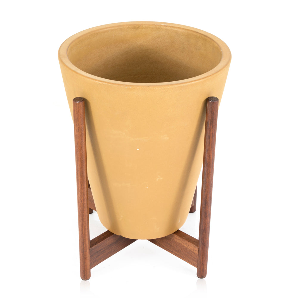Yellow Mustard Case Study Funnel Planter with Stand