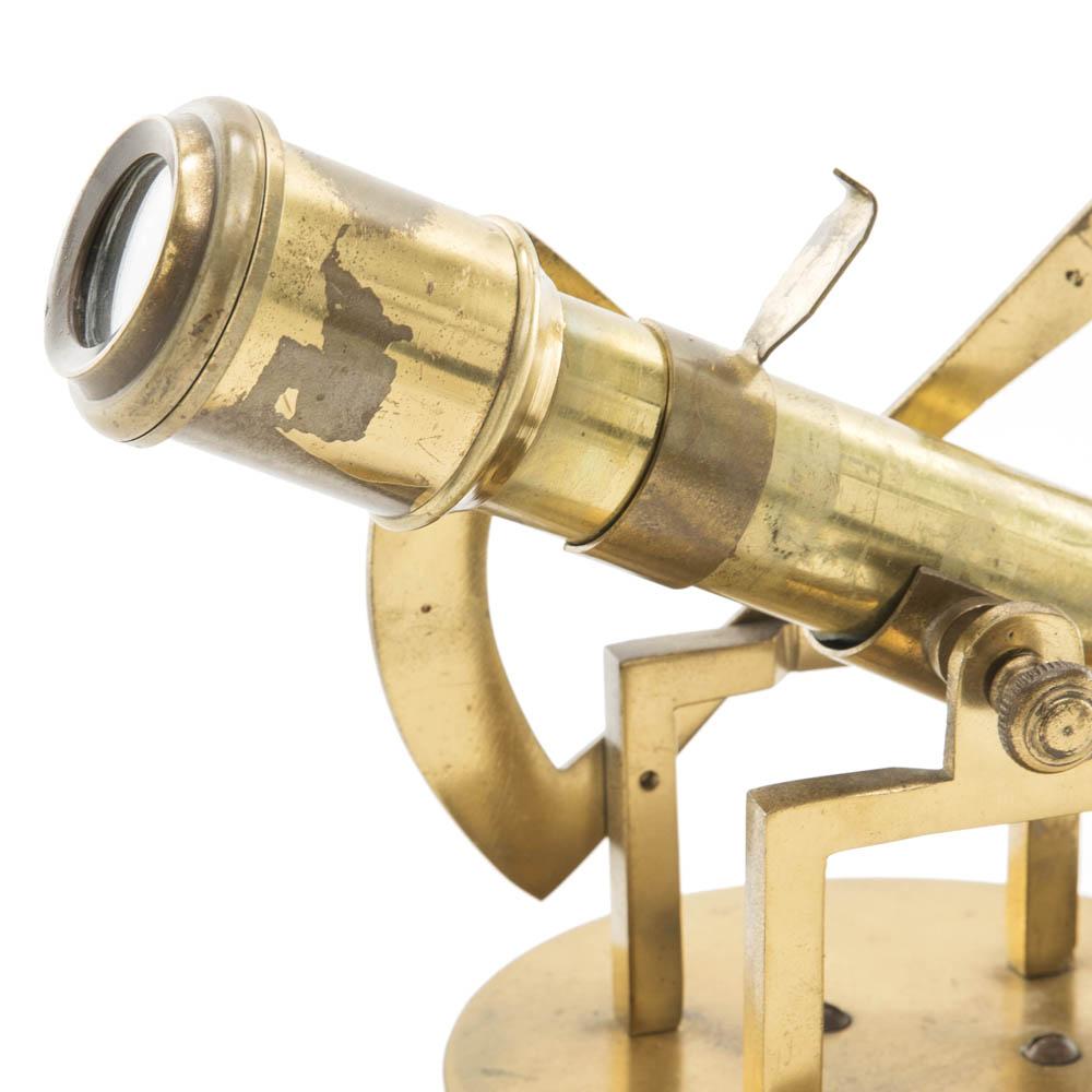 Mid-Sized Brass Sextant Telescope