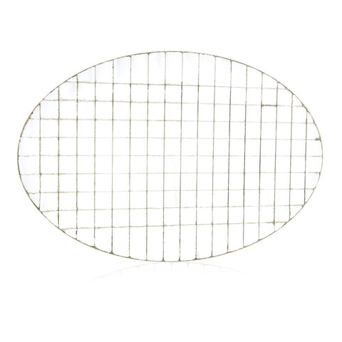 Silver Oval Mirror Tile Placemat