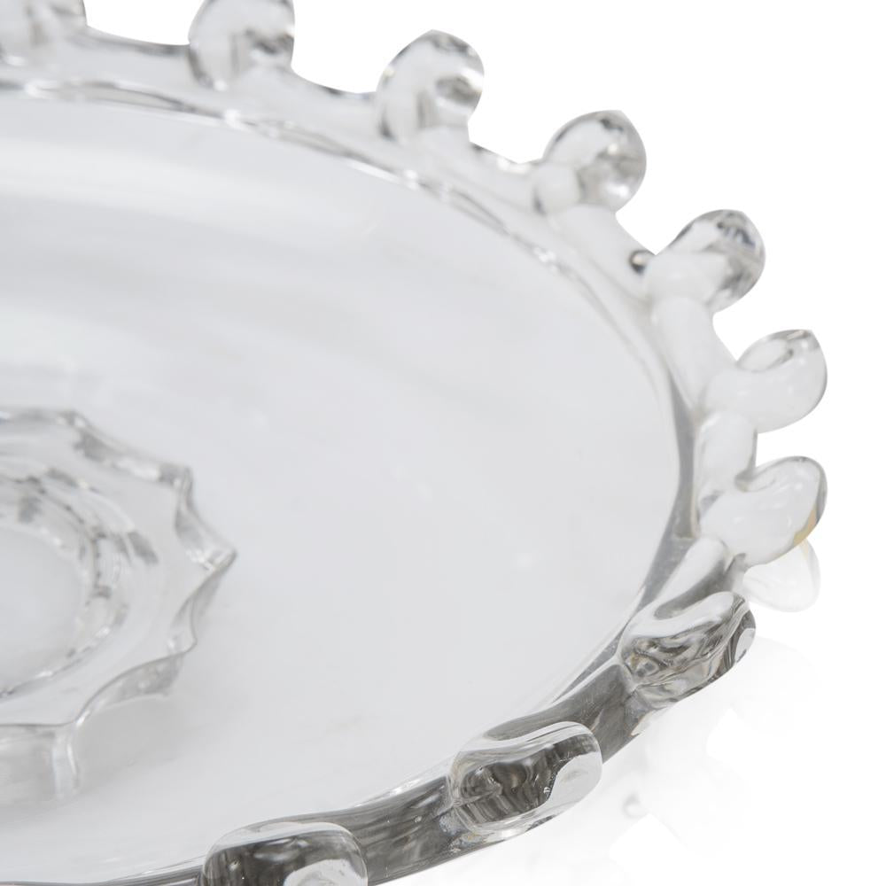 Glass Decorative Serving platter