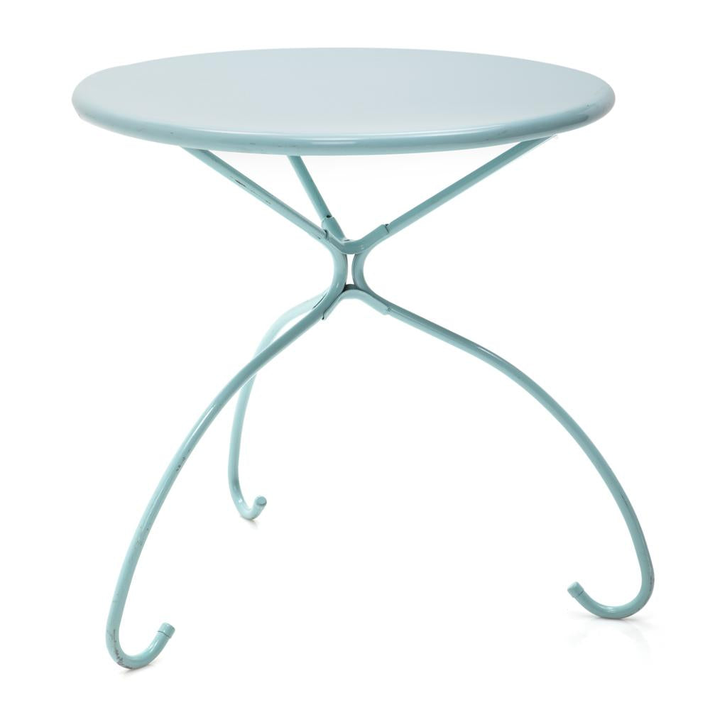 Blue Metal Outdoor Table