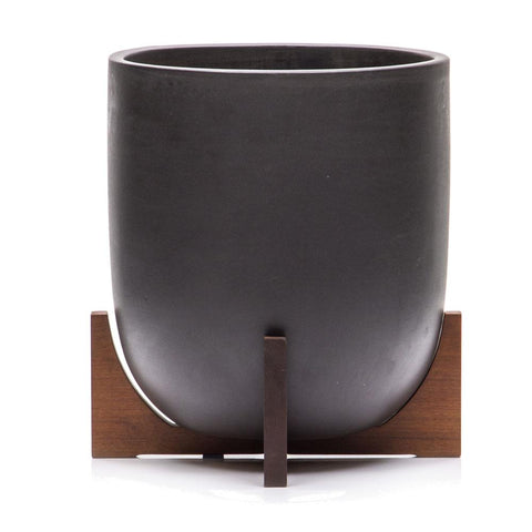 Case Study Ceramic Bullet with Wood Stand - Black