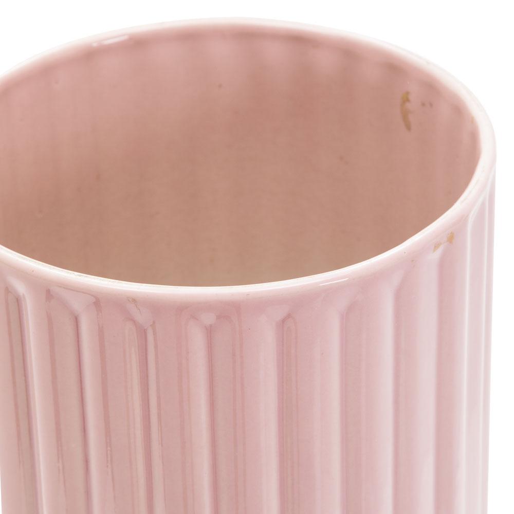 Tall Pink Column Planter Vase