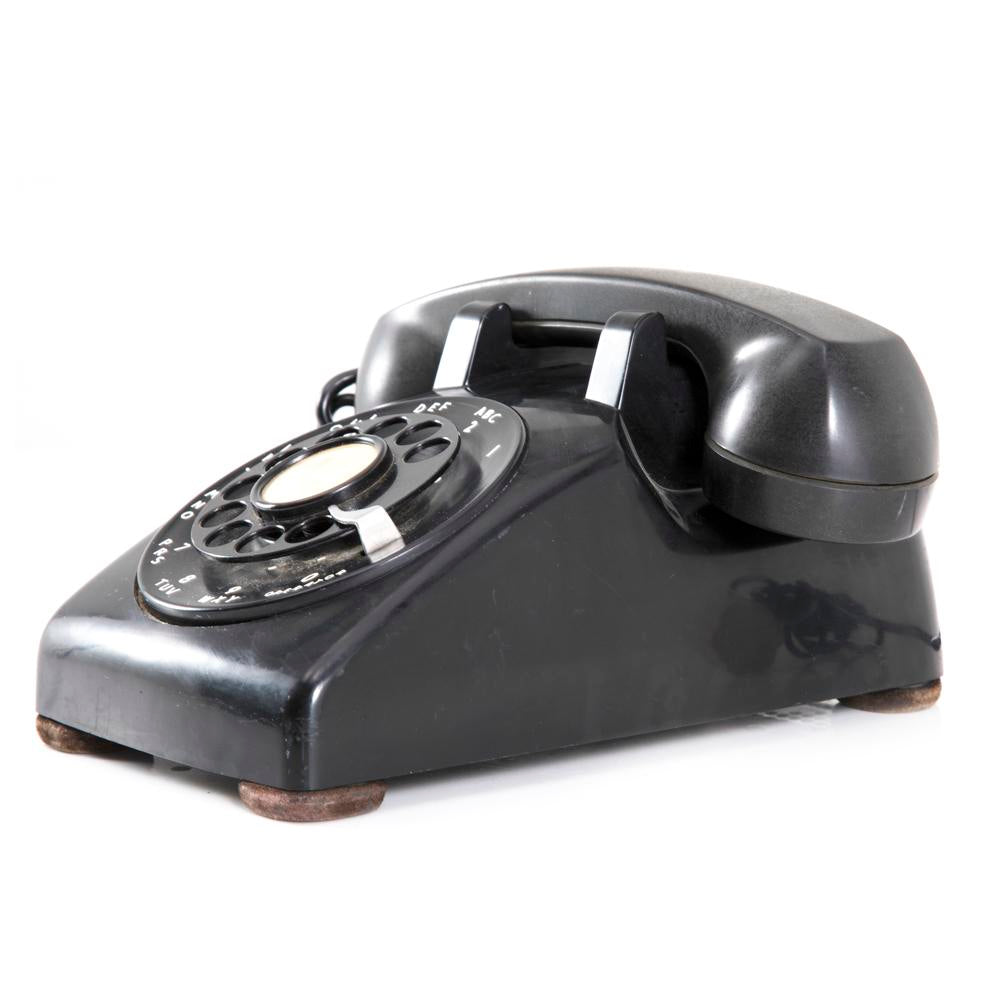 Black Rotary Phone