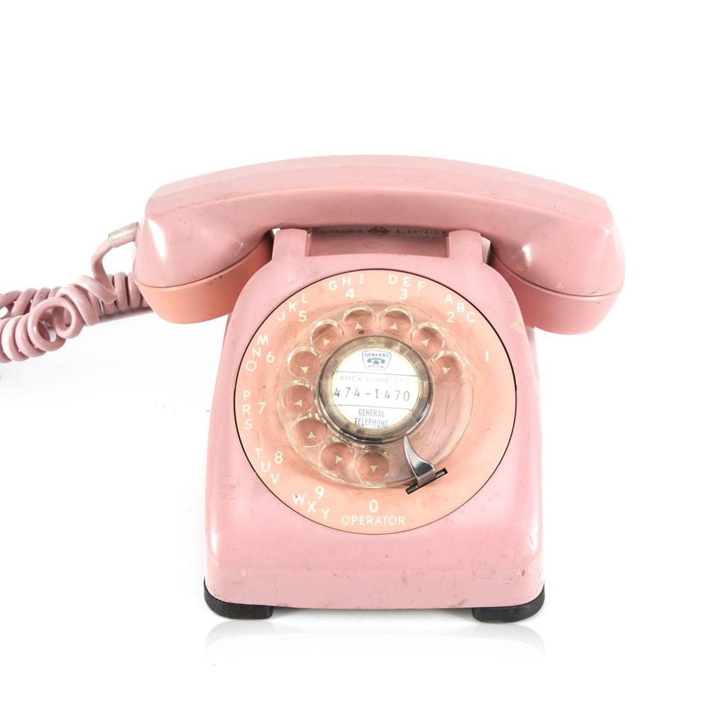Pink Rotary Phone - Gil & Roy Props