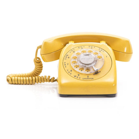 Yellow Rotary Phone