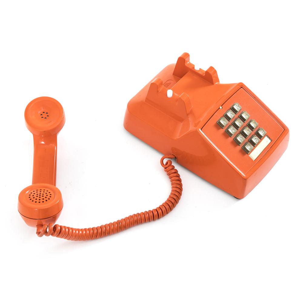Orange Touchtone Telephone