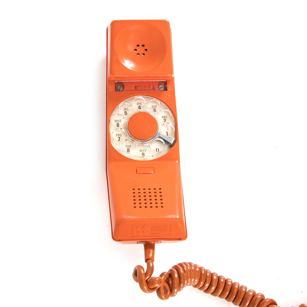 Orange Modern Rotary Phone