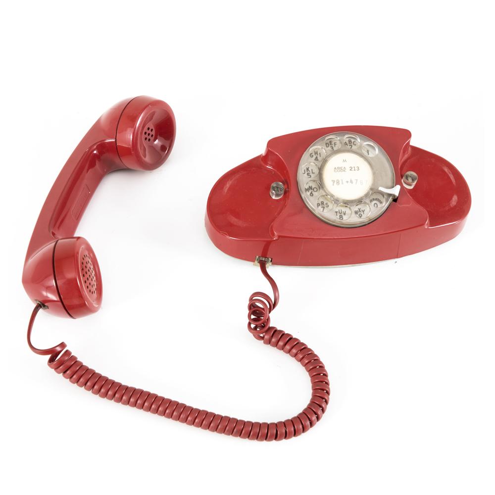 Red Rotary Princess Phone