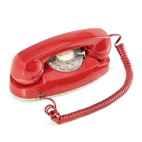 Red Rotary Princess Phone