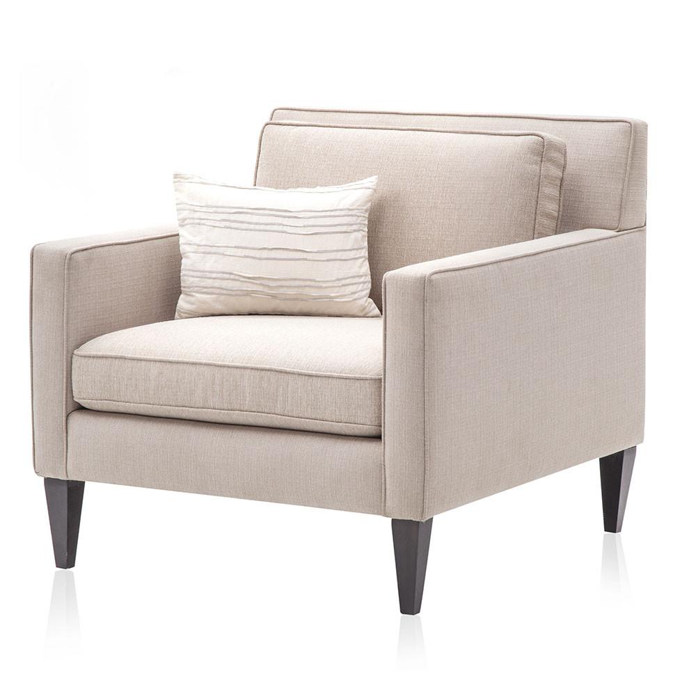 Off-White Silver Striped Pillow