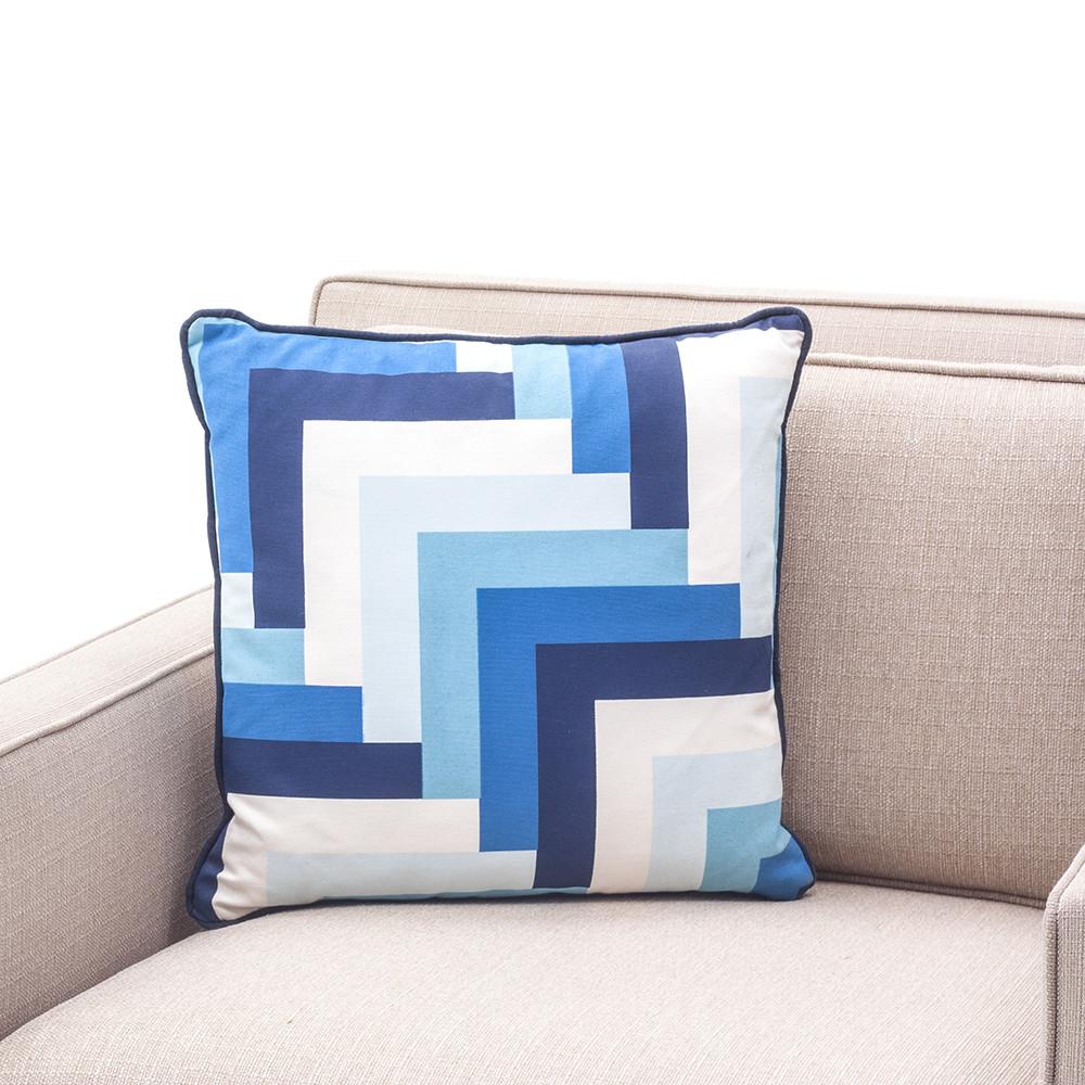 Blue Gradient Print Pillow