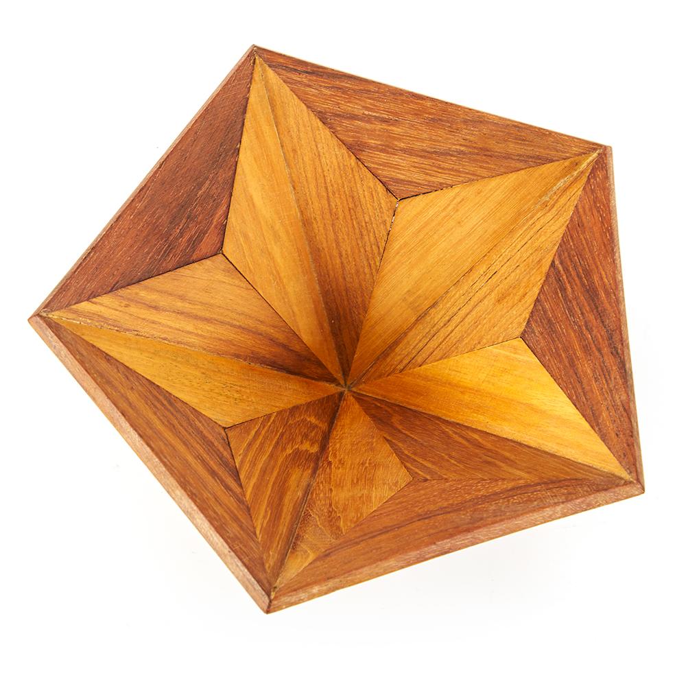 Wood Light Geometric Bowl (A+D)