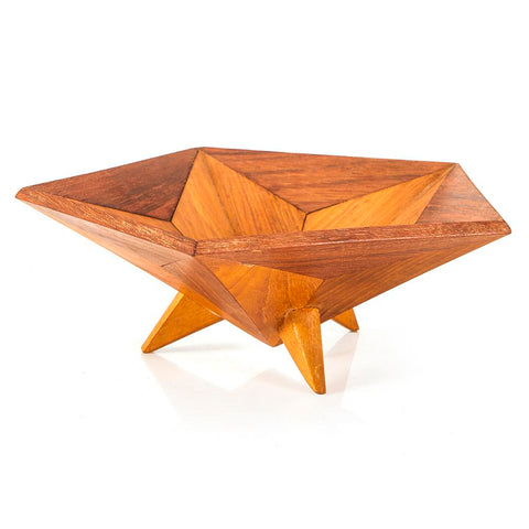 Wood Light Geometric Bowl (A+D)