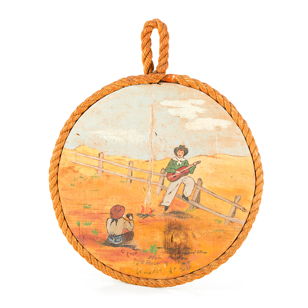 Tan Hanging Western Painting (A+D)