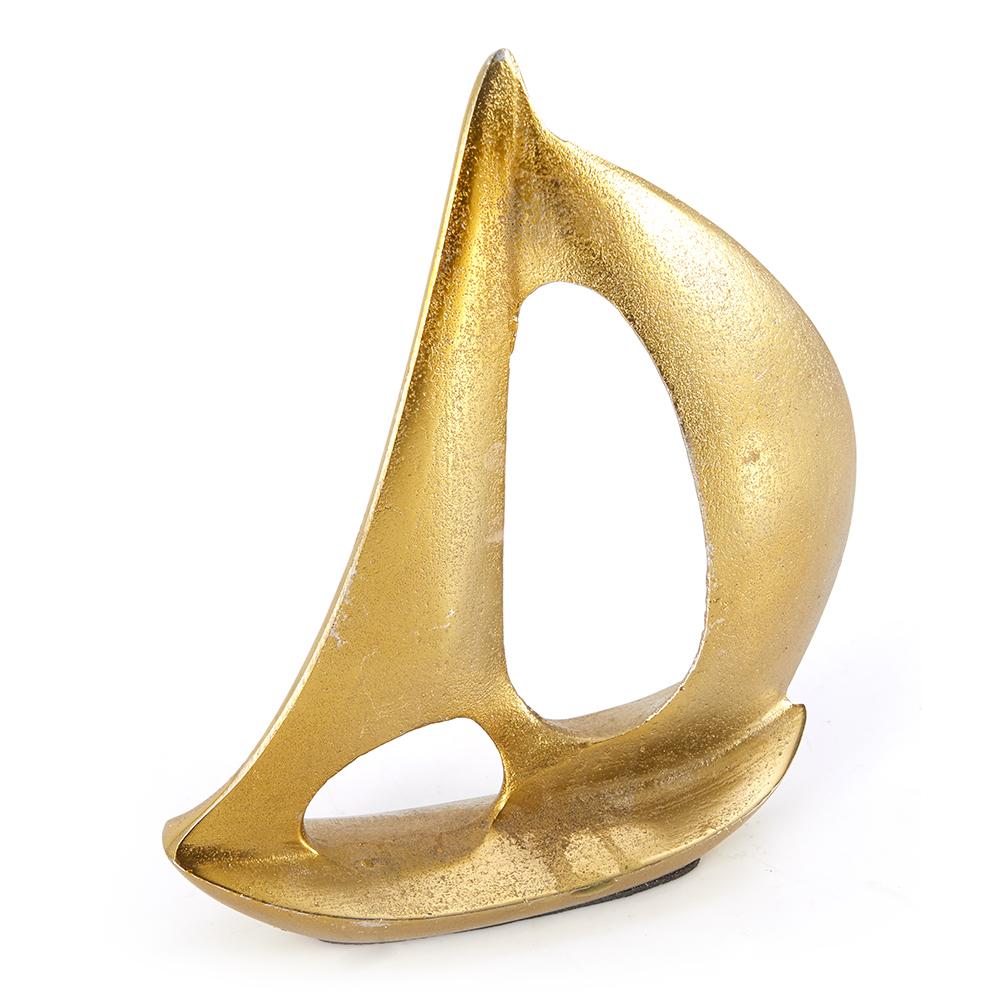 Gold Decorative Metal Sailboat (A+D)