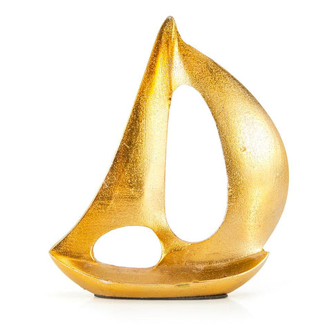 Gold Decorative Metal Sailboat (A+D)