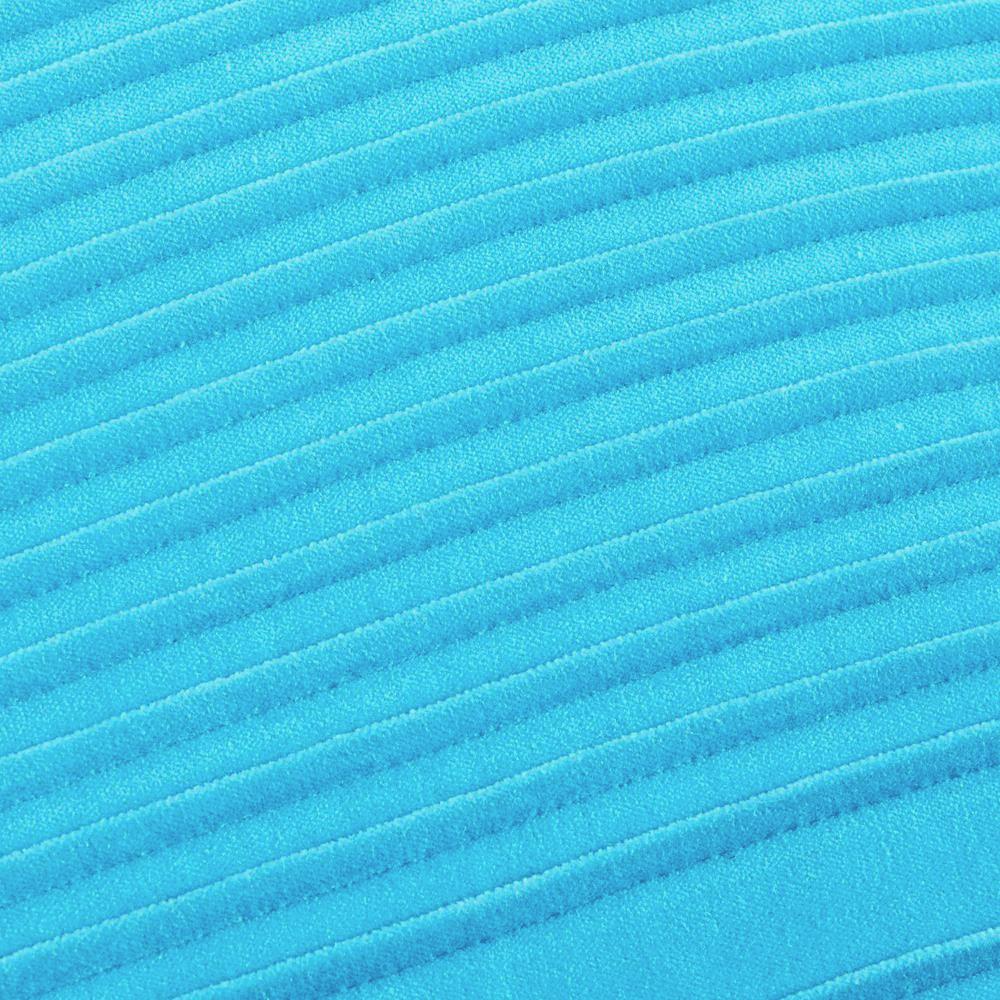 Turquoise Textured Stripe Pillow
