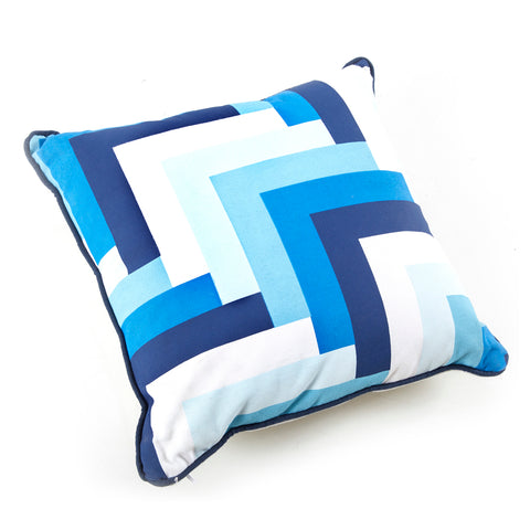 Blue Gradient Print Pillow