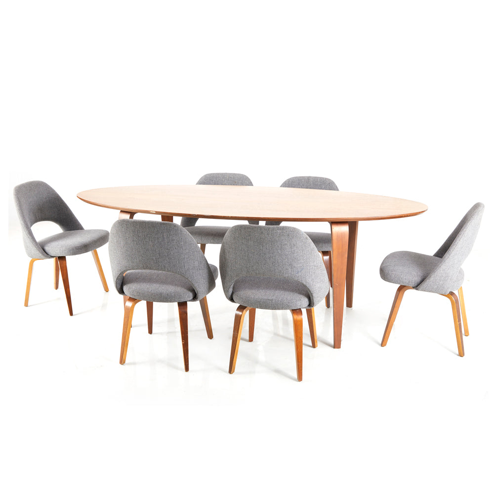 Wood Oval Dining Table