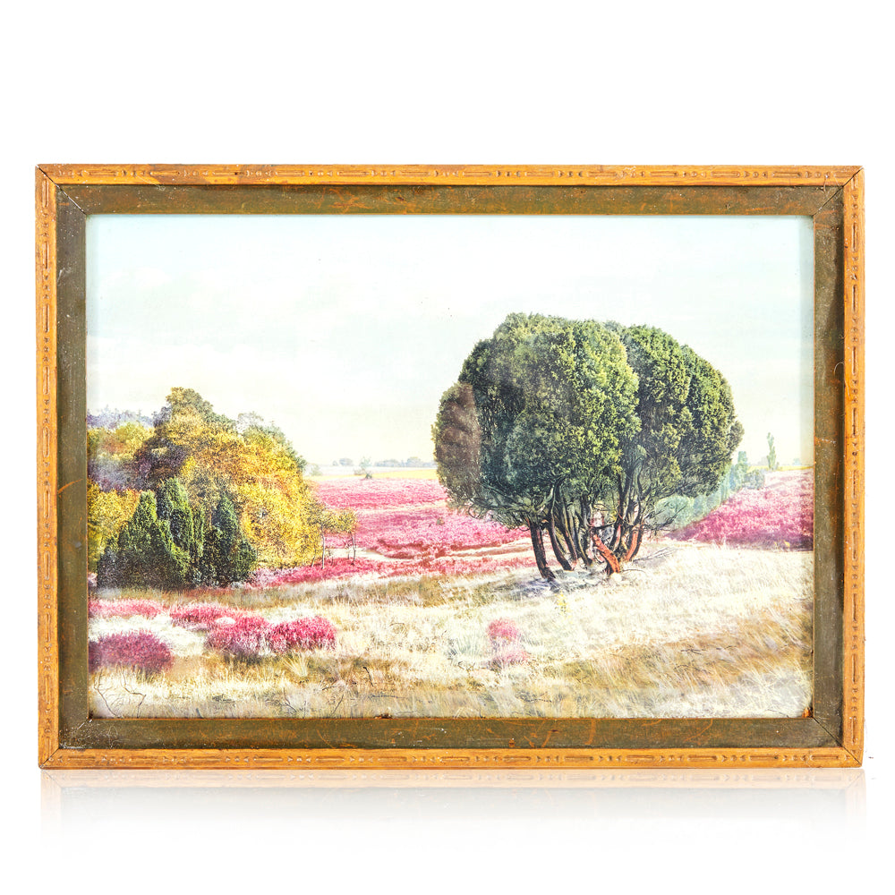 0034 (A+D) Vintage Pastoral Countryside Painting